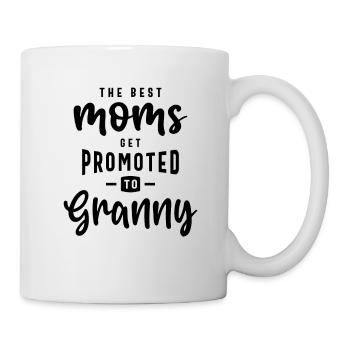 Die besten Mütter werden zur Oma befördert - Tasse - Weiß - Rechts