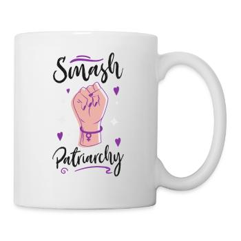 Feminist Smash Patriarchy - Tasse - Weiß - Rechts