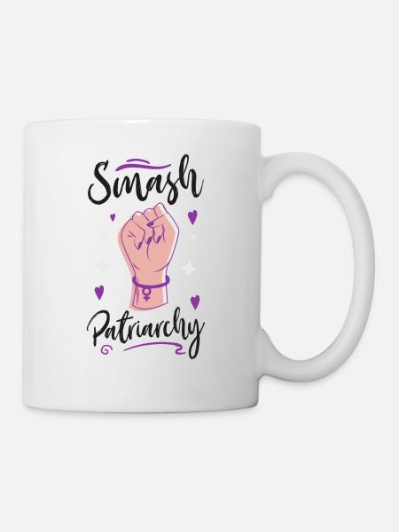 Feminist Smash Patriarchy - Tasse - Weiß