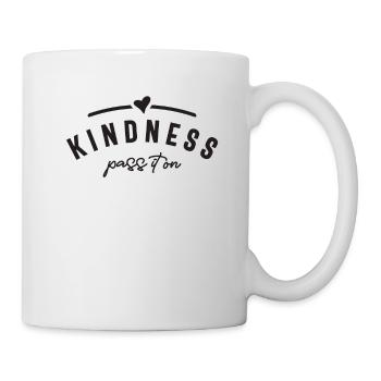 Kindness Pass It On - Motivational - Mug - white - Right