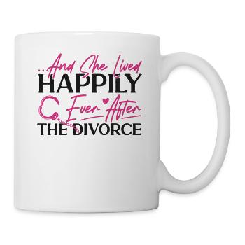 Happy Divorce Party ... And She Lived - Mug - white - Right