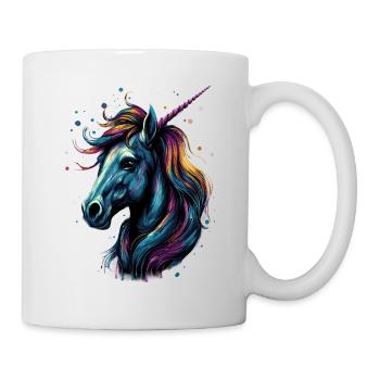 colorful cute unicorn - Sweet Unicorn - unicorn - Mug - white - Right