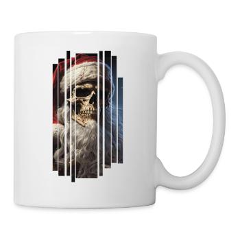 Dark Spell: Le crâne du Père Noël Crâne - Mug blanc - blanc - Droite