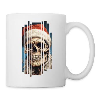 Dark Spell: Le crâne du Père Noël Crâne - Mug blanc - blanc - Droite