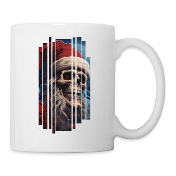 Dark Spell: Le crâne du Père Noël Crâne - Mug blanc - blanc - Droite