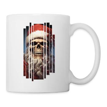 Dark Spell: Le crâne du Père Noël Crâne - Mug blanc - blanc - Droite