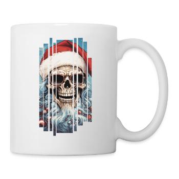Dark Spell: Le crâne du Père Noël Crâne - Mug blanc - blanc - Droite