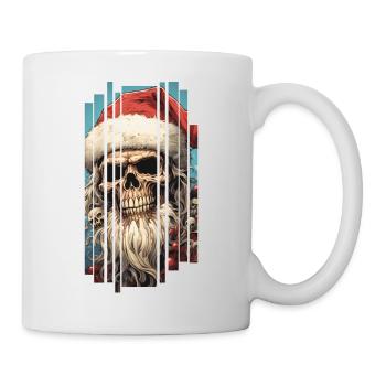 Dark Spell: Le crâne du Père Noël Crâne - Mug blanc - blanc - Droite