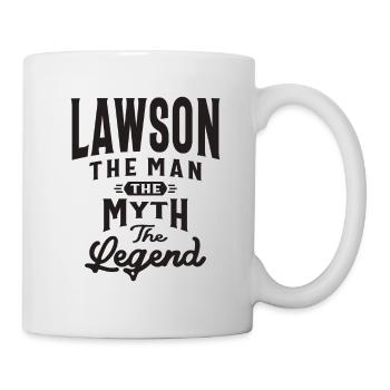 Lawson Der Mann Mythos Legende Lawson Name - Tasse - Weiß - Rechts