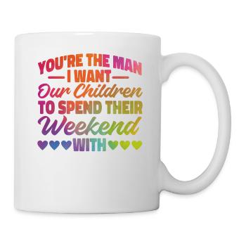 Happy Divorce Party You’re The Man - Mug blanc - blanc - Droite