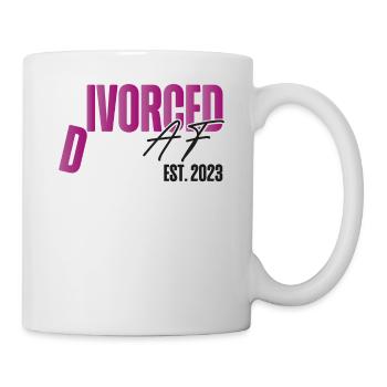Happy Divorce Party Divorced Af - Mug - white - Right