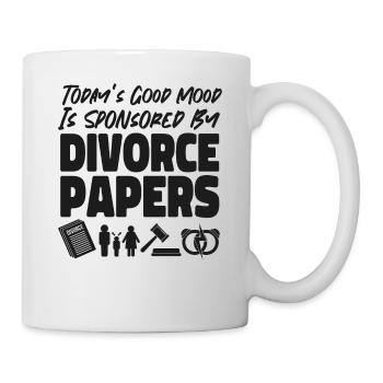 Happy Divorce Party Today's Good - Tasse - Weiß - Rechts