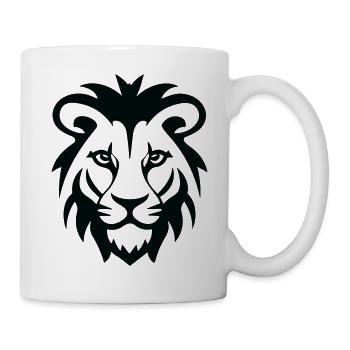 Lion's head - Mug - white - Right