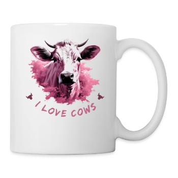 I love cows - Mug - white - Right