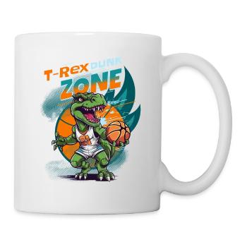 Basketball Dinosaure T-Rex Animal Player Cartoon - Mug blanc - blanc - Droite