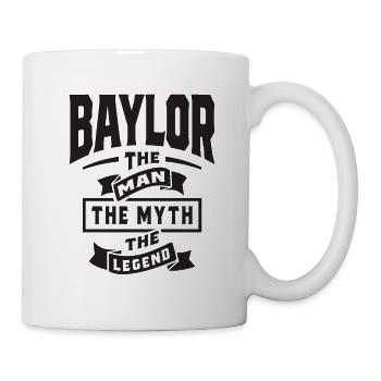 Baylor The Man Myth Legende - Baylor Name - Tasse - Weiß - Rechts