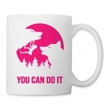Klettern Bergsteiger-motivation climbing-girl - Tasse - Weiß - Rechts