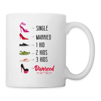 Happy Divorce Party Single Married - Tasse - Weiß - Rechts