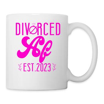 Happy Divorce Party Divorced Af - Mug - white - Right