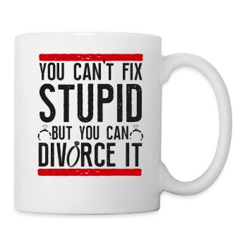 Happy Divorce Party You Can't Fix - Tasse - Weiß - Rechts