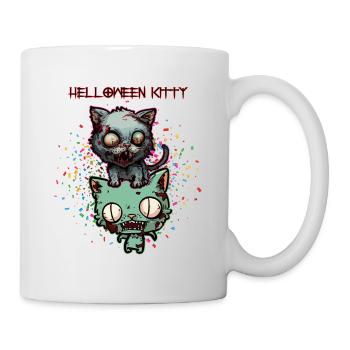 Helloween kitty - Tasse - Weiß - Rechts