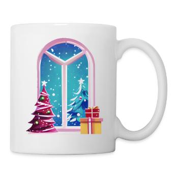 Cadeau de Noël Arbre de Noël Noël - Mug blanc - blanc - Droite