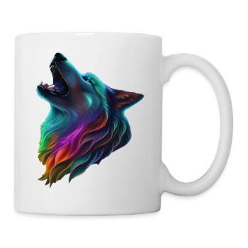 Loup - Mug blanc - blanc - Droite