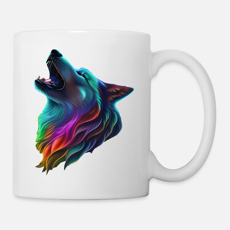 Wolf - Tasse - Weiß