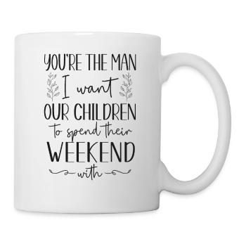 Fête de divorce heureuse Vous êtes l’homme - Mug blanc - blanc - Droite