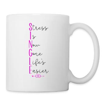Le stress de la fête de divorce heureuse est maintenant - Mug blanc - blanc - Droite