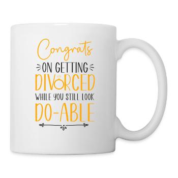 Happy Divorce Party Congrats On - Mug - white - Right