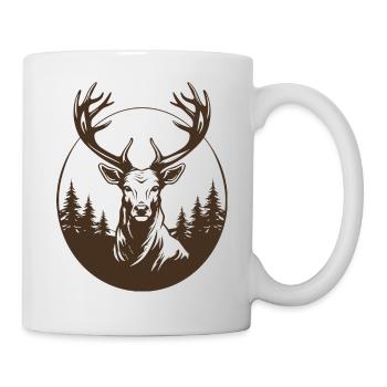 Ready for the hunting season Deer hunting for hunters - Mug - white - Right