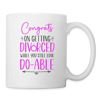 Happy Divorce Party Congrats On - Mug - white - Right