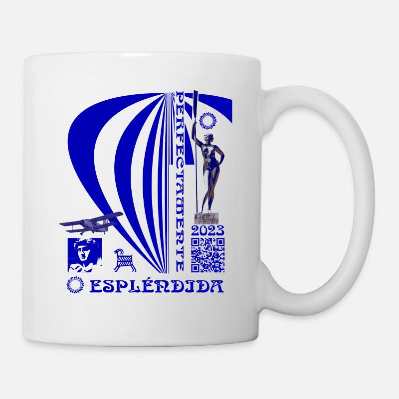 Splendide parfaitement. Bleu. - Mug blanc - blanc