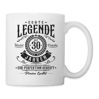 Legende seit 30 Jahren - 30 Geburtstag Geschenk - Tasse - Weiß - Rechts