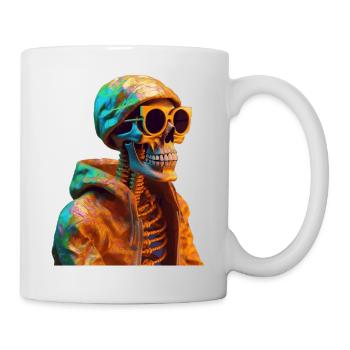 Skeleton Halloween Horror Monster Blood Sunglasses - Mug - white - Right