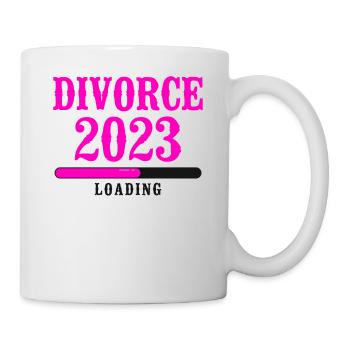 Happy Divorce Party Divorce 2023 - Tasse - Weiß - Rechts