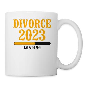 Happy Divorce Party Divorce 2023 - Tasse - Weiß - Rechts