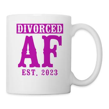 Happy Divorce Party Divorced Af - Mug - white - Right