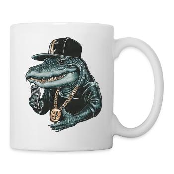 Aligator Rap-Künstler - Tasse - Weiß - Rechts