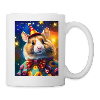 niedliche hamster fliege porträt ölgemälde - Tasse - Weiß - Rechts