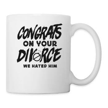 Happy Divorce Party Congrats On - Mug - white - Right
