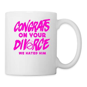 Happy Divorce Party Congrats On - Mug - white - Right
