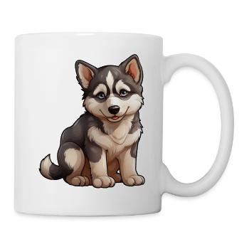 Little syllabic husky - Mug - white - Right