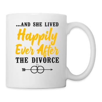 Happy Divorce Party ... And She Lived - Mug - white - Right
