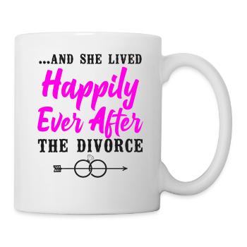 Happy Divorce Party ... And She Lived - Mug - white - Right