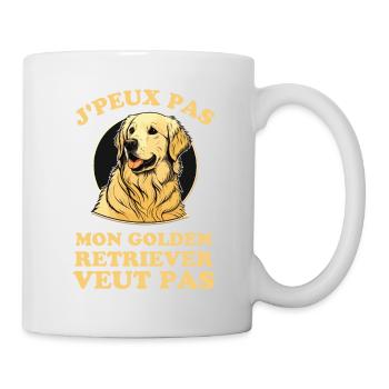 Chien de race golden retriever - Mug blanc - blanc - Droite