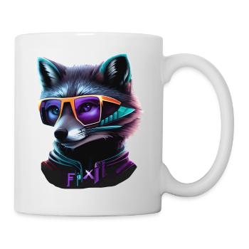 loup - Mug blanc - blanc - Droite