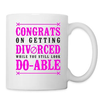 Happy Divorce Party Congrats On - Mug - white - Right