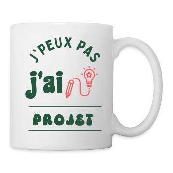 J'peux pas, j'ai projet. - Mug blanc - blanc - Droite